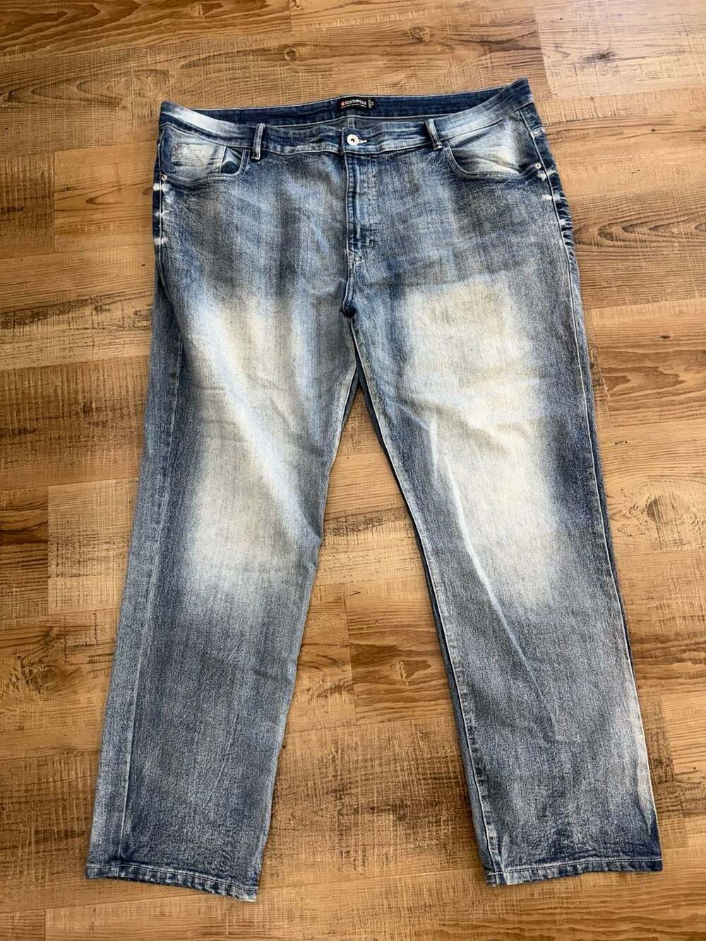 Southpole Men's Acid Wash Stretch Jeans Size 44 Y2K Streetwear